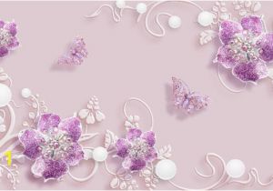 Purple Wall Murals Uk 3d Wallpaper Purple Flower butterfly Wall Mural Hd Wall Paper Home Decor Wallcoverings for Tv Bedroom Wallpaper Rolls Christmas Puter