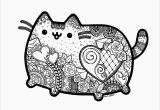 Pusheen Cat Coloring Pages Printable Pin On Animals Coloring Book
