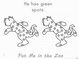 Put Me In the Zoo Coloring Page Put Me In the Zoo Coloring Pages Green Spots Free