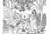 Queen Mary Coloring Pages Annunciation Coloring Page Our Lady Mary Angel Gabriel Marian Christian Catholic Art