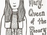 Queen Mary Coloring Pages Queenship Of Mary Coloring Pages