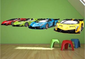 Race Car Wall Mural Details About Sports Cars Transport Wall Decal Sticker Ws