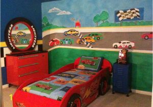 Race Car Wall Mural My son S Race Car themed Room and Mural Had A Blast Doing