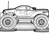 Race Truck Coloring Pages Free Printable Monster Truck Coloring Pages for Kids