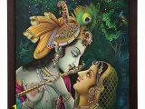 Radha Krishna Wall Murals Fibre Wall Frame Radha Krishna God & Goddess Statues