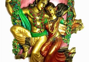 Radha Krishna Wall Murals Mangal Raj Radha Krishna Mural Wall Sculpture Multi Buy Mangal Raj