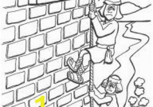 Rahab and Spies Coloring Page Horn Craft Walls Jericho Rahab Coloring Sheet