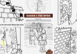 Rahab and Spies Coloring Page Rahab Craft Sundayschoolist