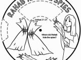 Rahab and Spies Coloring Page Rahab Hides the Spies
