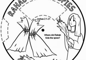 Rahab and Spies Coloring Page Rahab Hides the Spies