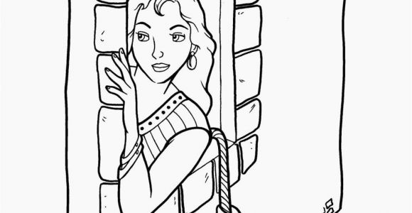 Rahab Helps the Spies Coloring Page Rahab Helps the Spies with Images