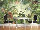 Rain forest Wall Mural Beibehang Room Decoration Wall Mural 3d Wallpaper European Style Retro Painted Rainforest Animal Tiger Parrot Wallpaper to Wallpaper