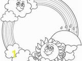 Rainbow and Clouds Coloring Page Free Printable Rainbow Coloring Pages for Kids