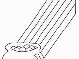 Rainbow and Pot Of Gold Coloring Page Free Printable St Patrick S Day Coloring Pages