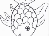 Rainbow Fish Coloring Pages for Kids Rainbow Fish Template Coloring Home