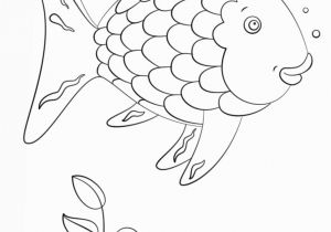 Rainbow Fish Coloring Pages for Kids Rainbow Fish Template Coloring Home