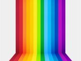 Rainbow Wall Mural Decal Rainbow Perspective Background Wall Mural Vinyl