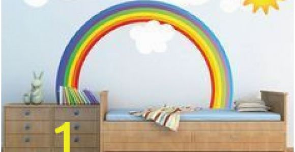 Rainbow Wall Mural Decal Rainbow Wall Decal Kids Bedroom Rainbows Rainbow Wall Art