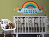 Rainbow Wall Mural Stickers Rainbow Wall Decal Rainbow Room Decor Rainbow Wall Art Girls