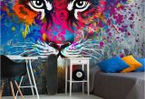 Rainbow Wall Mural Uk Tiger Art