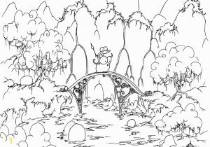 Rainforest Scene Coloring Pages Printable Scenery Coloring Pages Amazing Coloring Page Alligator