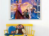 Rapunzel Wall Mural Cartoon Rapunzel Wall Stickers for Kids Rooms Girl S Room Decor 3d