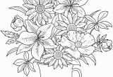 Realistic Flower Coloring Pages Colouring In Page Answers for Samples From Floral Beauty