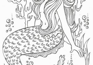 Realistic Mermaid Coloring Pages for Adults Realistic Mermaid Illustrations Undersea Coloring Sheets