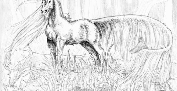 Realistic Unicorn Coloring Pages the Great Unicorn by Galopawxy