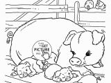 Really Cute Animal Coloring Pages Cute Pigs Coloring Page for Kids Animal Coloring Pages Printables