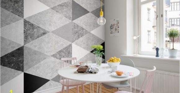 Rebel Walls Wallpaper Murals Geometric Marble Interior at Home