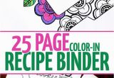 Recipe Book Coloring Pages the Recipe Binder that You Can Color In