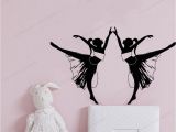 Red and Black Wall Murals Two Girls Dancing Wall Sticker Art Home Decoration Girls Bedroom Wall Decal Art Wall Mural Poster Wall Decals for Sale Wall Decals for the Home From