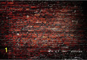 Red Brick Wall Mural Red Brick Wall Backdrop Vintage Dark Old Bricks Printed