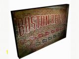 Red sox Green Monster Wall Mural Fenway Park Championship Flag Wall Mural Boston Red sox Wall Art In Print or Canvas Free Shipping