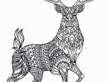 Reindeer Christmas Coloring Pages Animal Mandala Coloring Pages