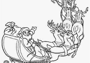 Reindeer Christmas Coloring Pages Santa Flying Reindeer Color Page