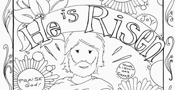Religious Easter Coloring Pages for toddlers Jesus is Risen Coloring Page Whats In the Bible Adorable He Ruva