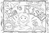 Religious Easter Coloring Pages Jesus is Risen Coloring Page Whats In the Bible Adorable He Ruva