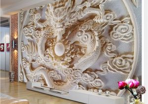 Religious Murals Wallpaper Custom 3d Wall Murals Wallpaper Chinese Style Dragon Relief