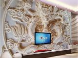 Religious Murals Wallpaper Custom 3d Wall Murals Wallpaper Chinese Style Dragon Relief