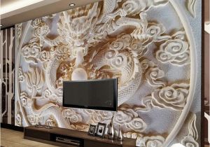 Religious Murals Wallpaper Custom 3d Wall Murals Wallpaper Chinese Style Dragon Relief