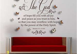 Religious Wall Murals for Churches Amazon Romans 15 V 13 Niv Christian Bible Quote Vinyl Wall