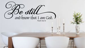 Religious Wall Murals for Churches Be Still and Know Christian Wall Decal