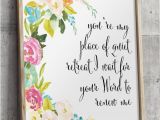 Religious Wall Murals for Churches Bible Verse Art Floral Christian Wall Decor Scripture Wall Art