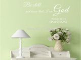 Religious Wall Murals for Churches Christian Home Decor Be Still and Know that I Am God Vinyl Wall