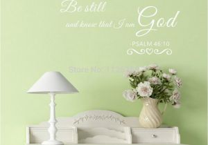 Religious Wall Murals for Churches Christian Home Decor Be Still and Know that I Am God Vinyl Wall