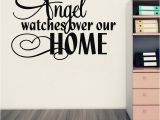 Religious Wall Murals for Sale Amazon Hot An Angel Watches Over Our Home Vinyl Wall Art Quote