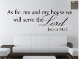 Religious Wall Murals for Sale as for Me and My House Christian Quote Wall Decals 8219 Decorative