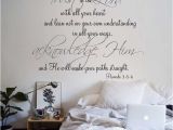 Religious Wall Murals for Sale Religious Quote Vinyl Wall Decal Trust In the Lord with All Your